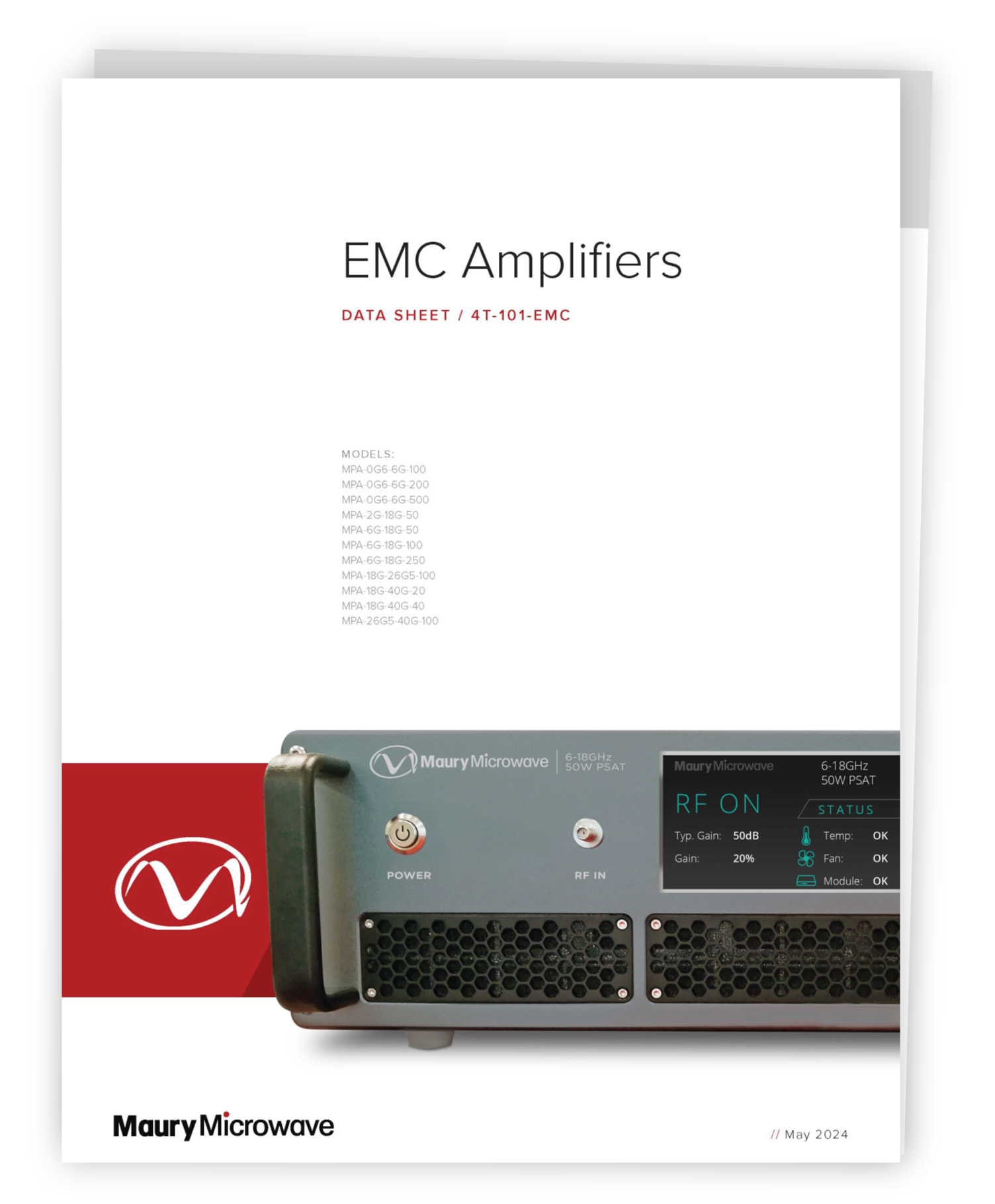 EMC Amplifiers Datasheet