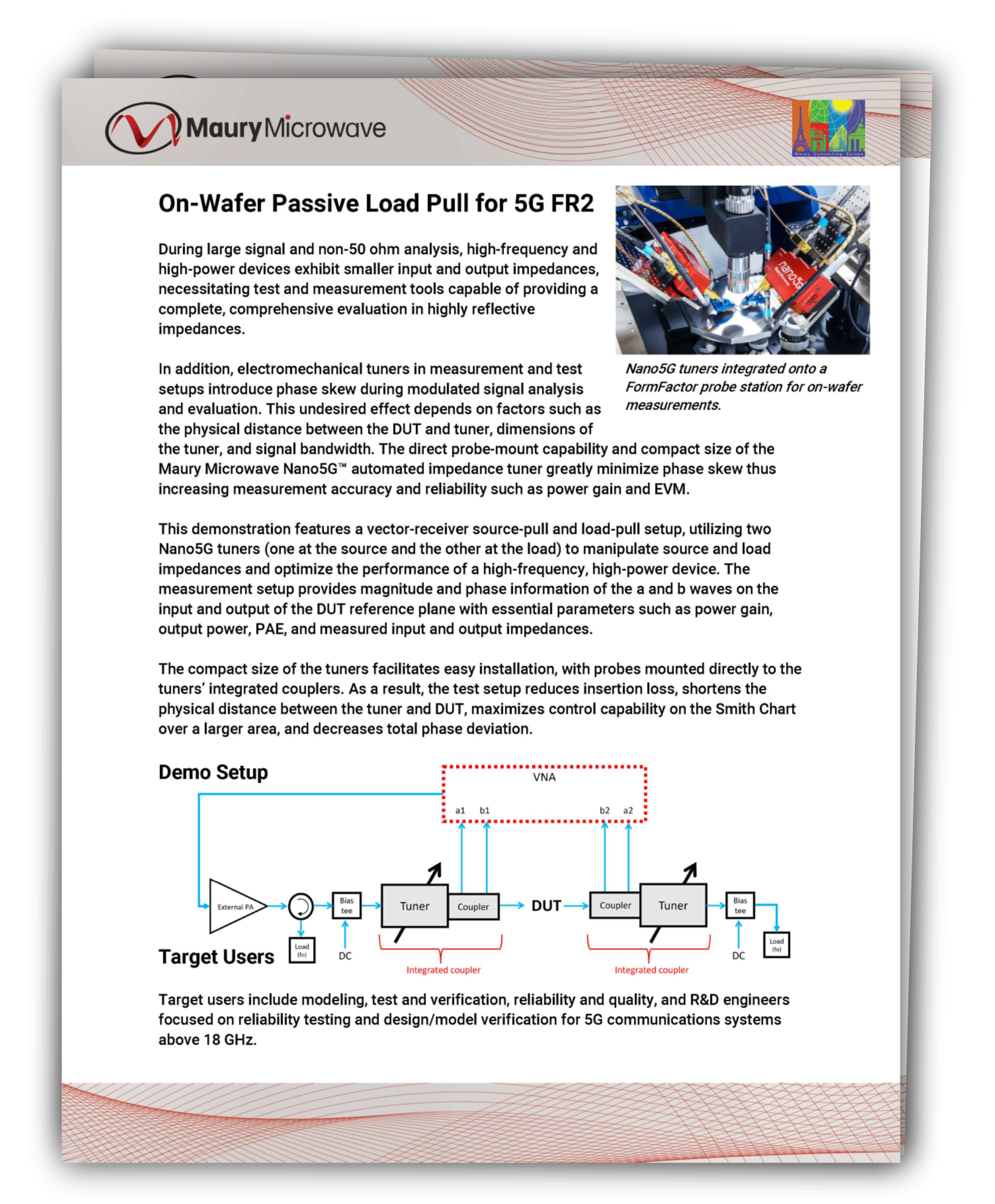 On-Wafer Passive Load Pull for 5G FR2