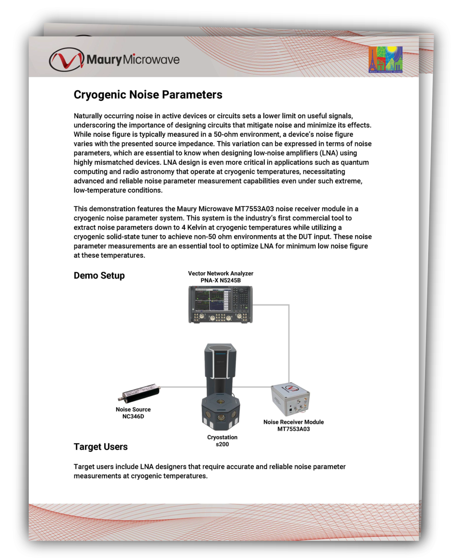 Cryogenic Noise Parameters