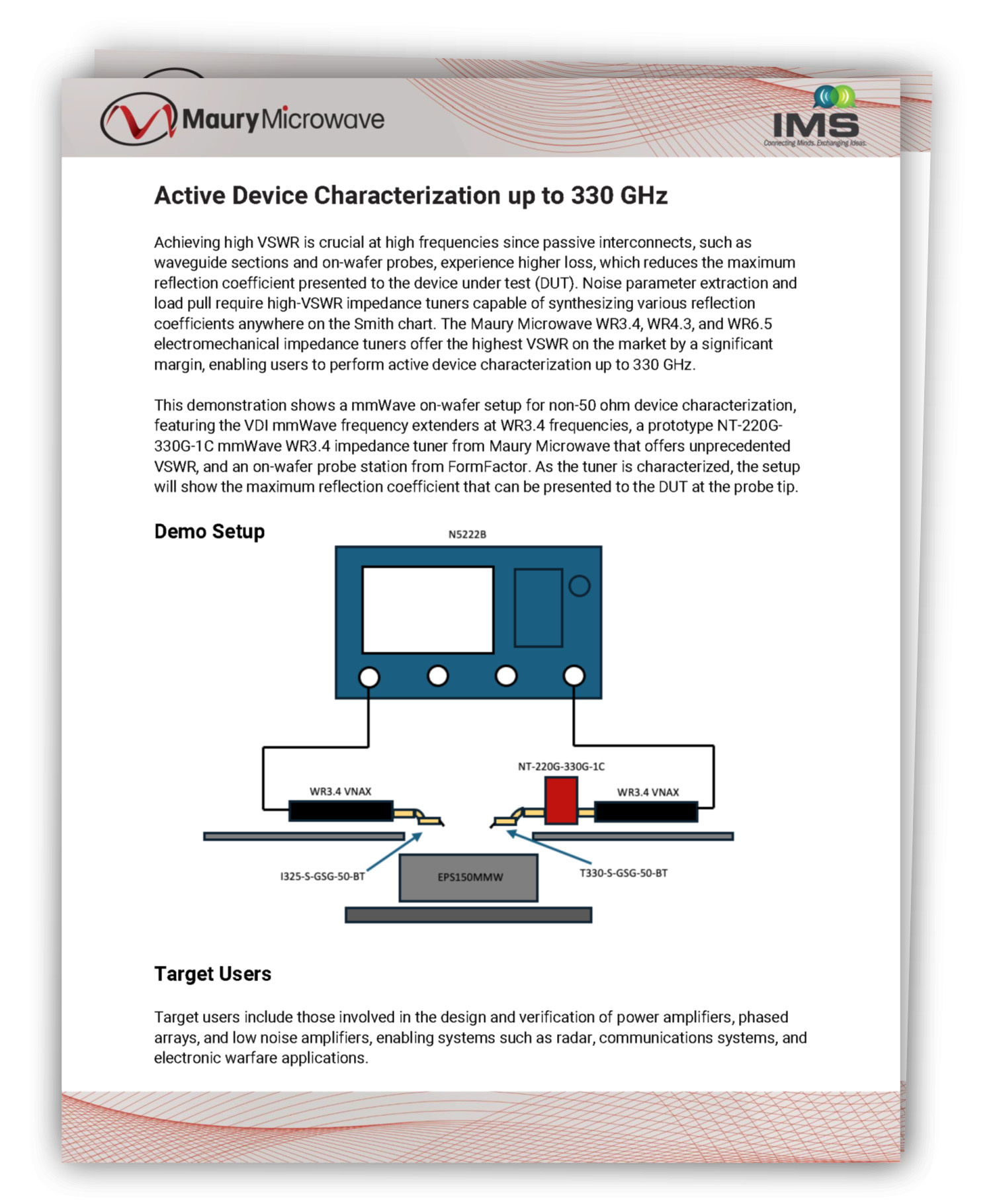 Active Device Characterization up to 330 GHz